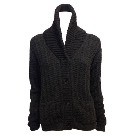 prada shawl collar cardigan